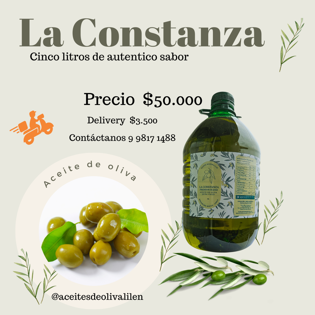 Aceite oliva, bidón de 5 litros